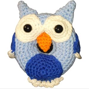 Owl Donut Ring Crochet Handmade Pin Cushion